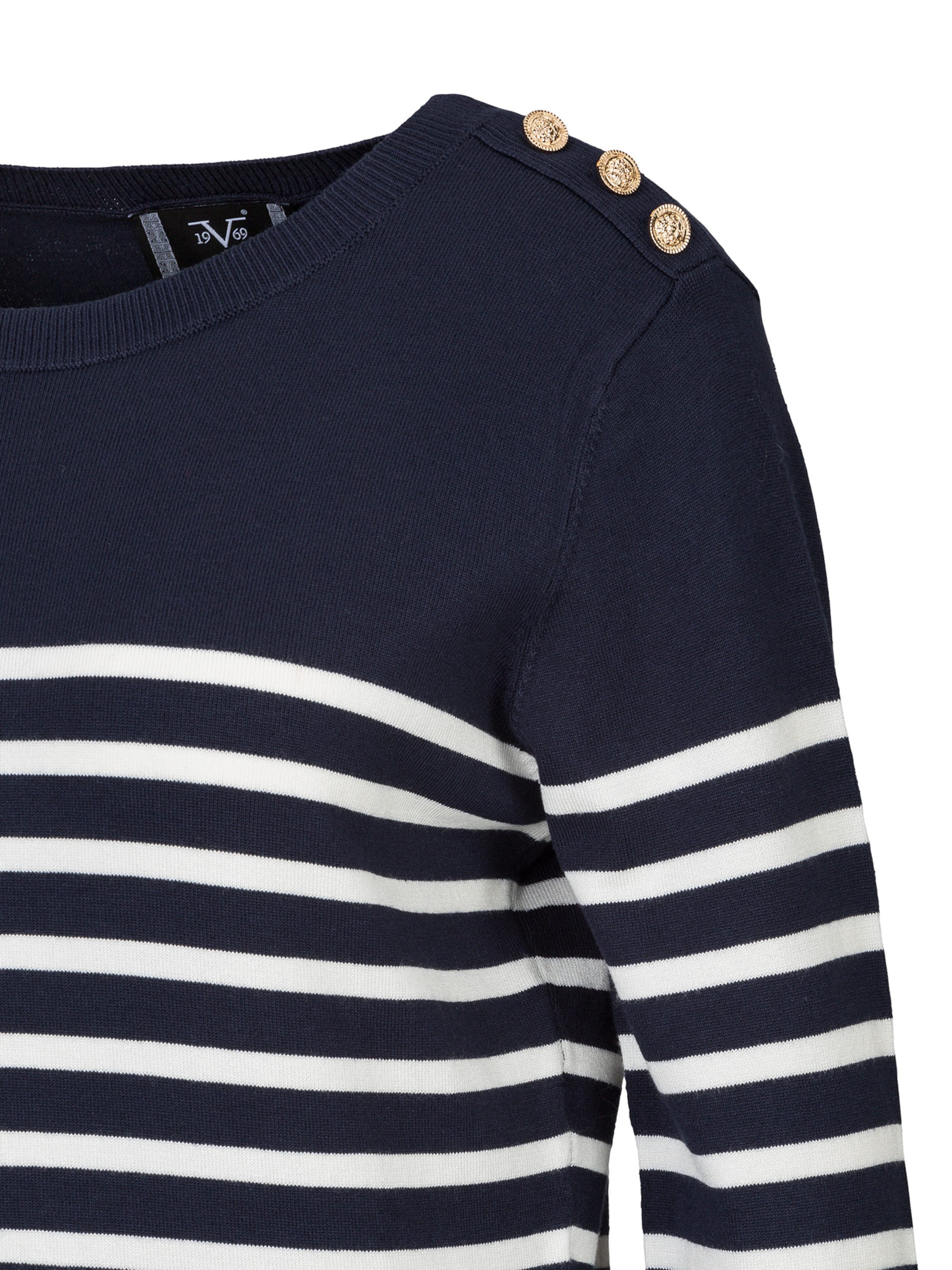 Pull-over 'Flora' 19V69 ITALIA en bleu