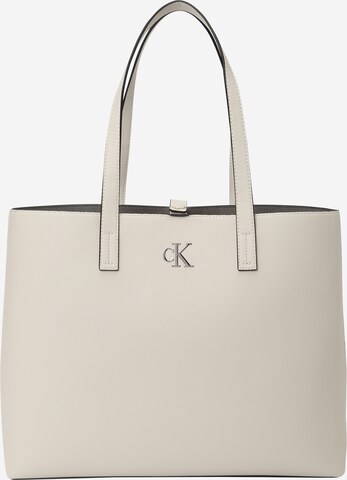 Cabas Calvin Klein Jeans en beige : devant