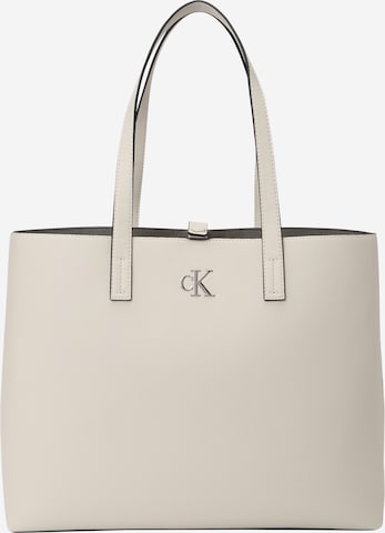 Cabas Calvin Klein Jeans en beige : devant