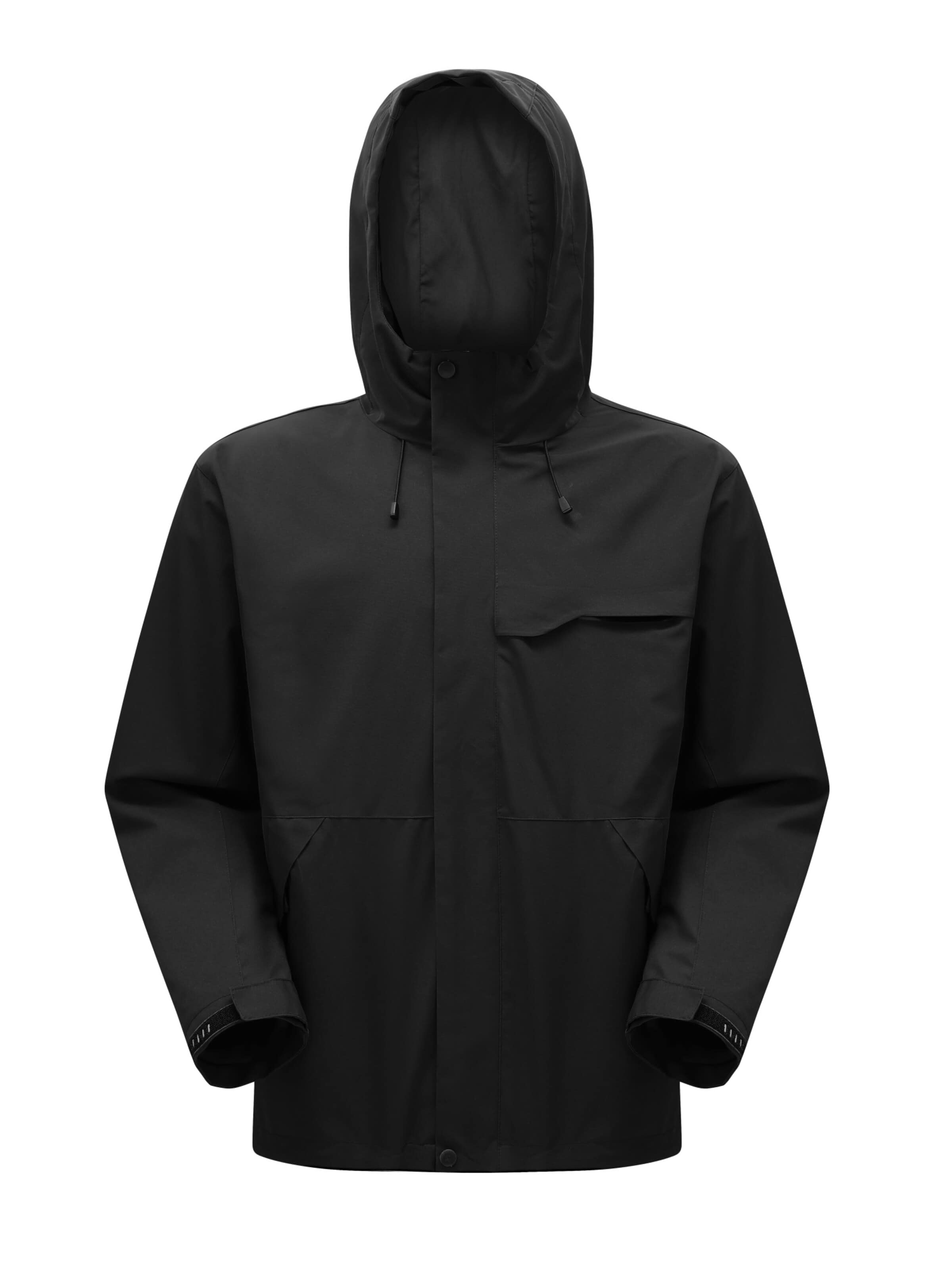 YOUTHUP Outdoor jacket 'Wandrer' in Black: front