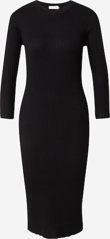 MOSS COPENHAGEN Knitted dress 'Hasle' in Black: front
