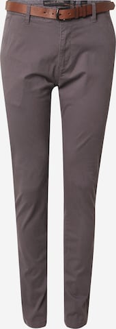 Coupe slim Pantalon chino 'GOWER' INDICODE JEANS en gris : devant