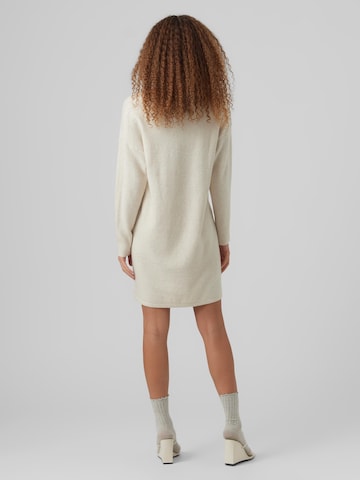 VERO MODA Knitted dress 'DOFFY' in Beige