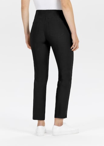 STEHMANN Slimfit Stehmann Stoffhose in Schwarz