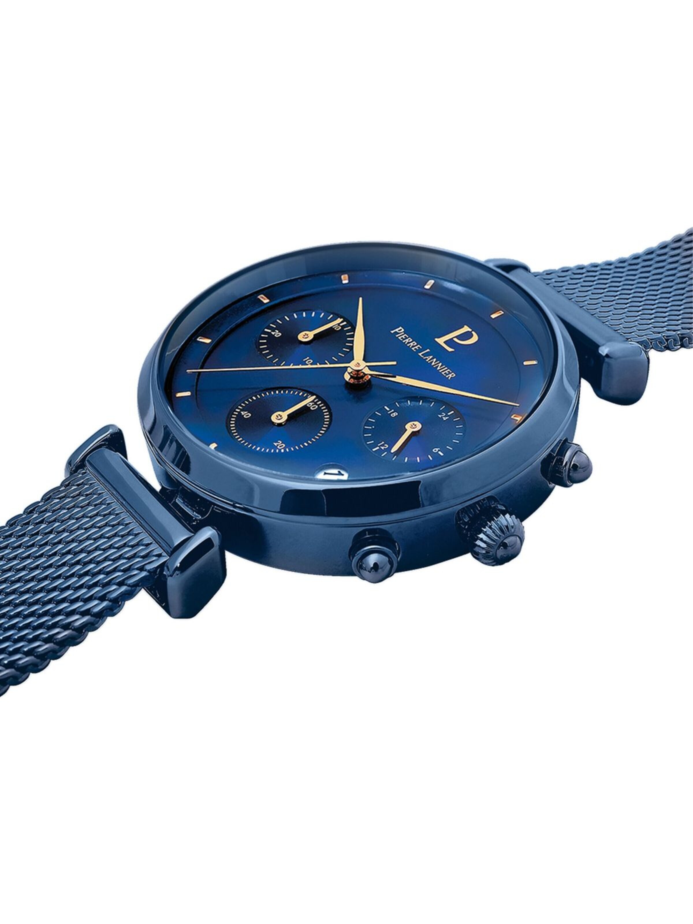 Montre à affichage analogique Pierre Lannier en bleu