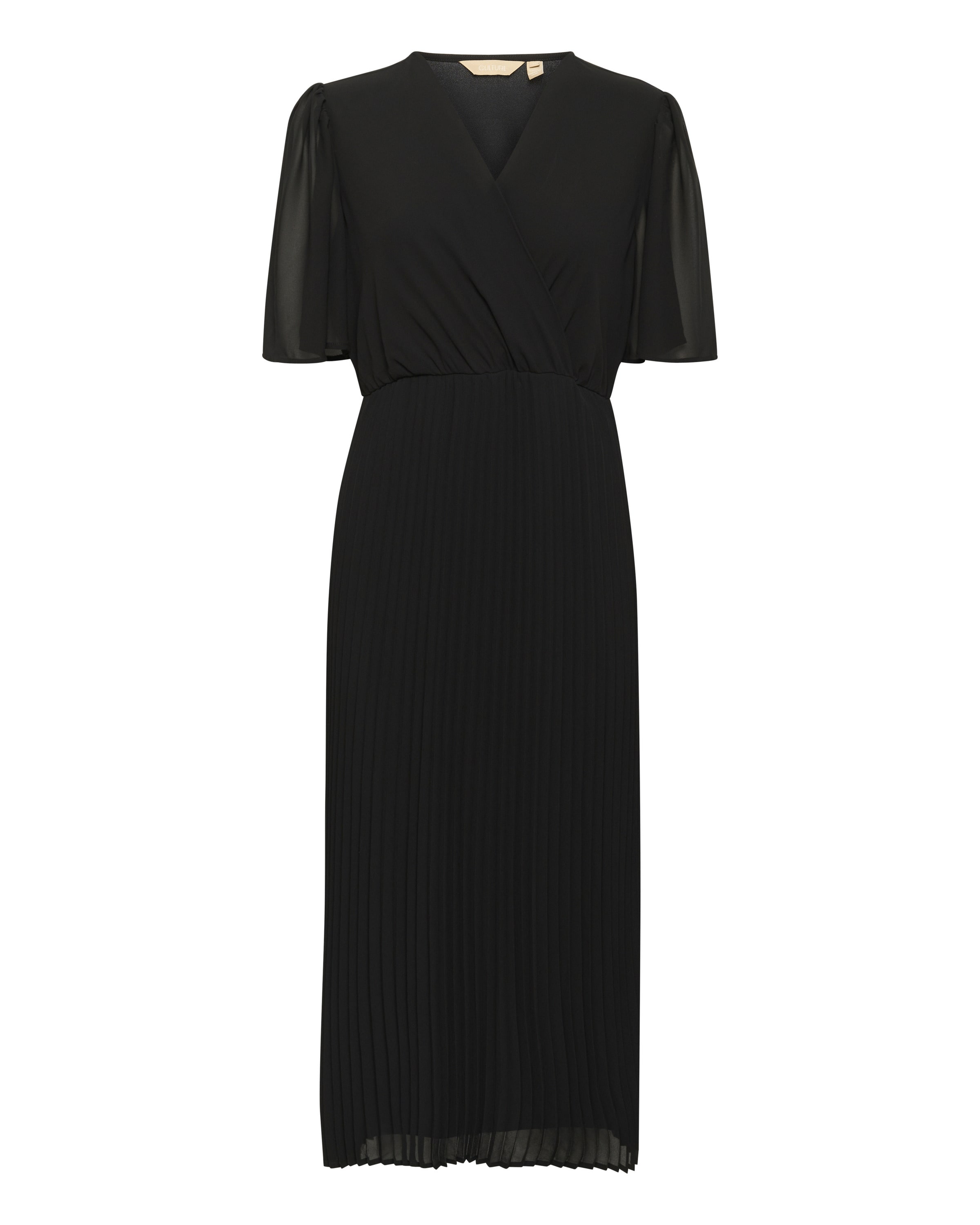 CULTURE Kleid 'Uni Cheila' in Schwarz: Vorderseite