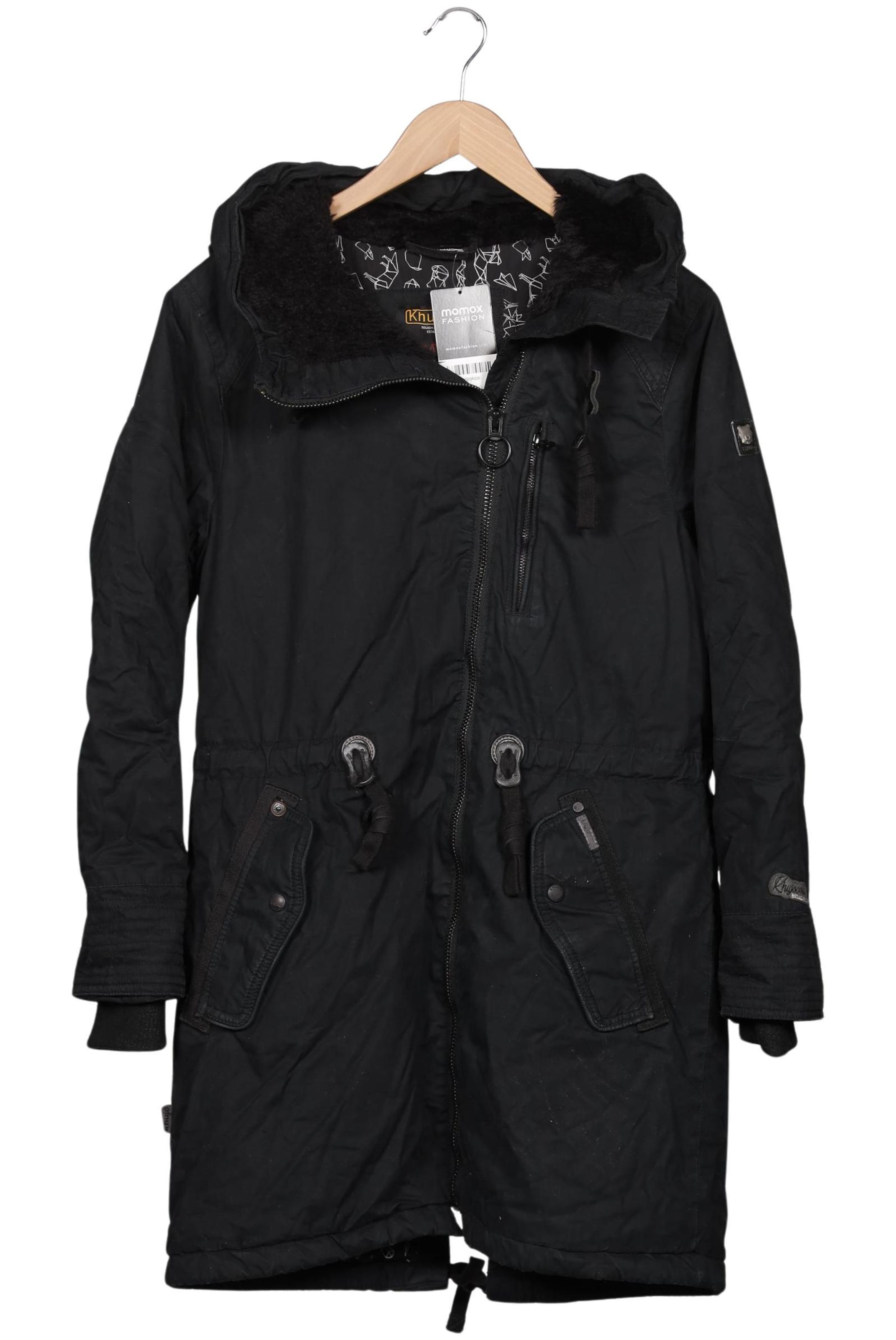 khujo Mantel M in Schwarz: Vorderseite