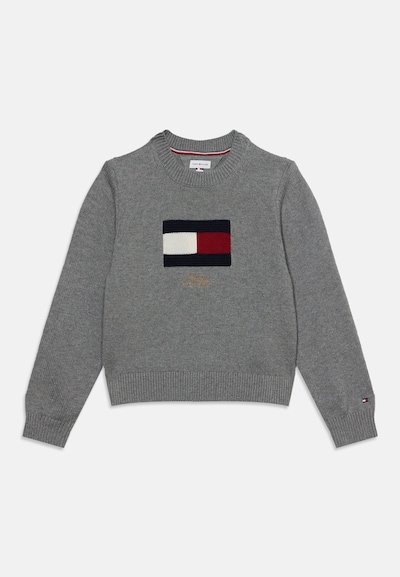 TOMMY HILFIGER Pullover in 74 in navy / dunkelgrau / rot / weiß, Produktansicht