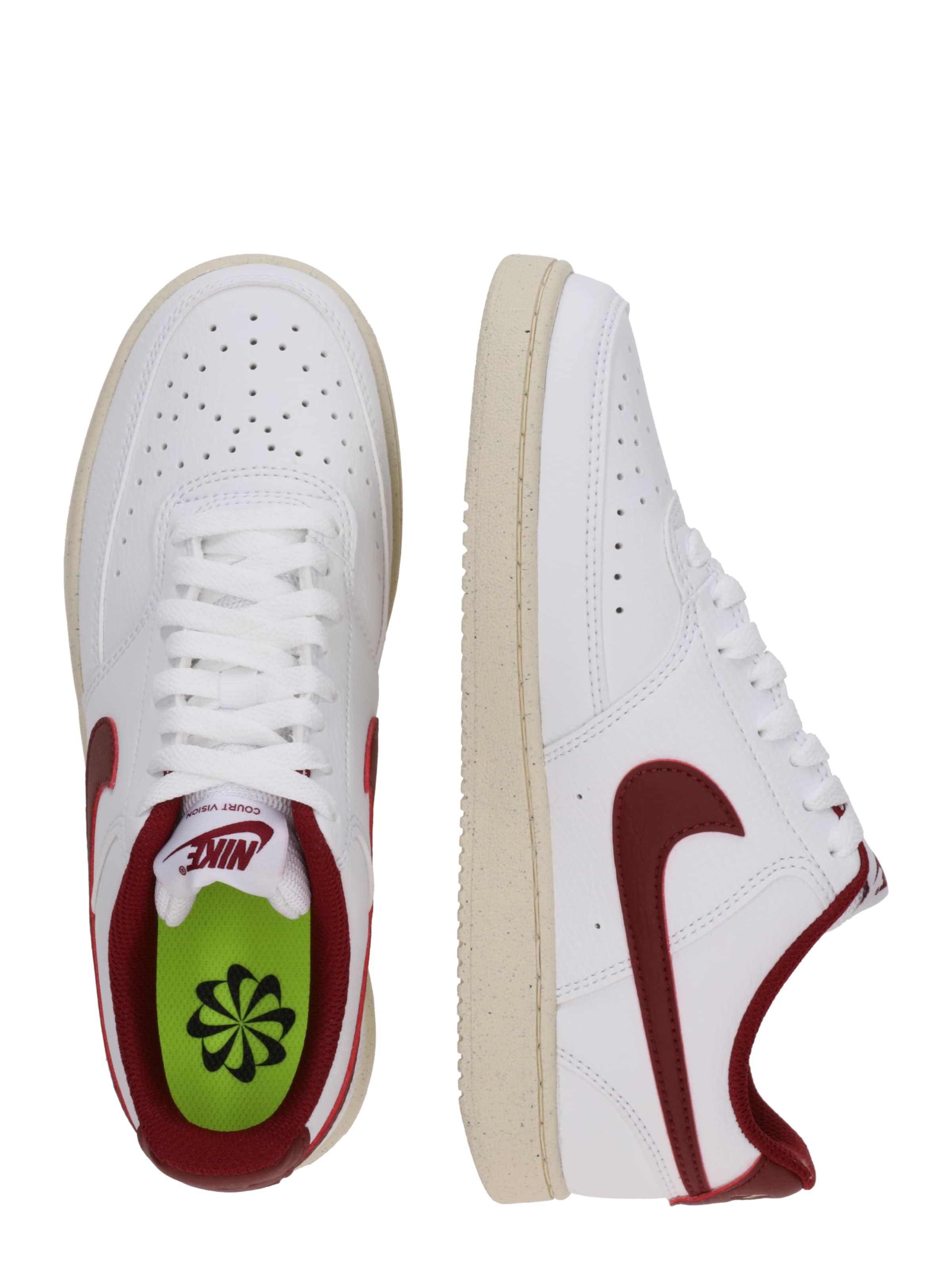 Nike Sportswear Σνίκερ χαμηλό 'COURT VISION' σε λευκό: πλευρά