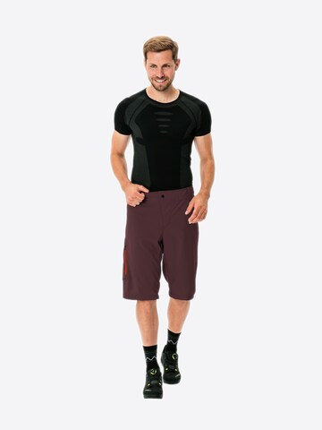 VAUDE Regular Outdoor trousers 'Ledro ' in Red