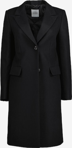 Lavard Between-Seasons Coat in Black: front