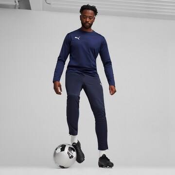 PUMA Slimfit Sporthose 'TeamGoal' in Blau