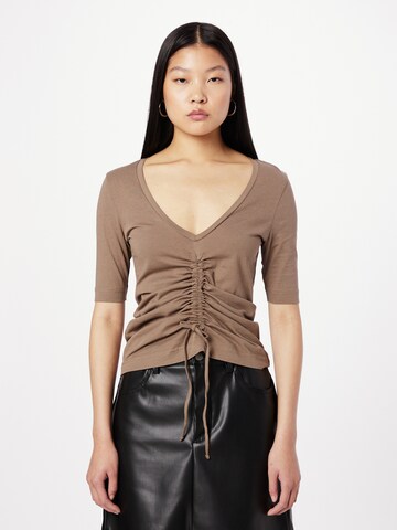 G-STAR Shirt in Braun: Vorderseite