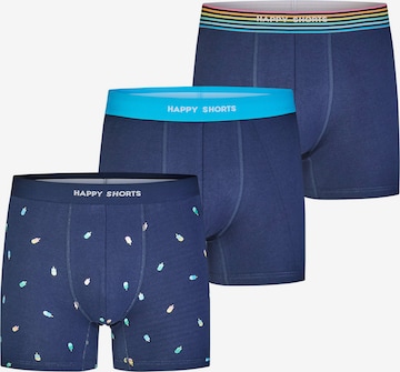 Happy Shorts Boxershorts ' Jersey ' in Blauw: voorkant