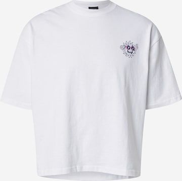 Kaotiko Koszulka 'LIFE IS SHORT' w kolorze biały: przód