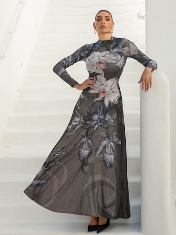 JIORO Jurk 'ORCHID ICE' in Grijs