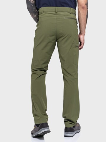 Regular Pantalon outdoor 'Folkstone' Schöffel en vert