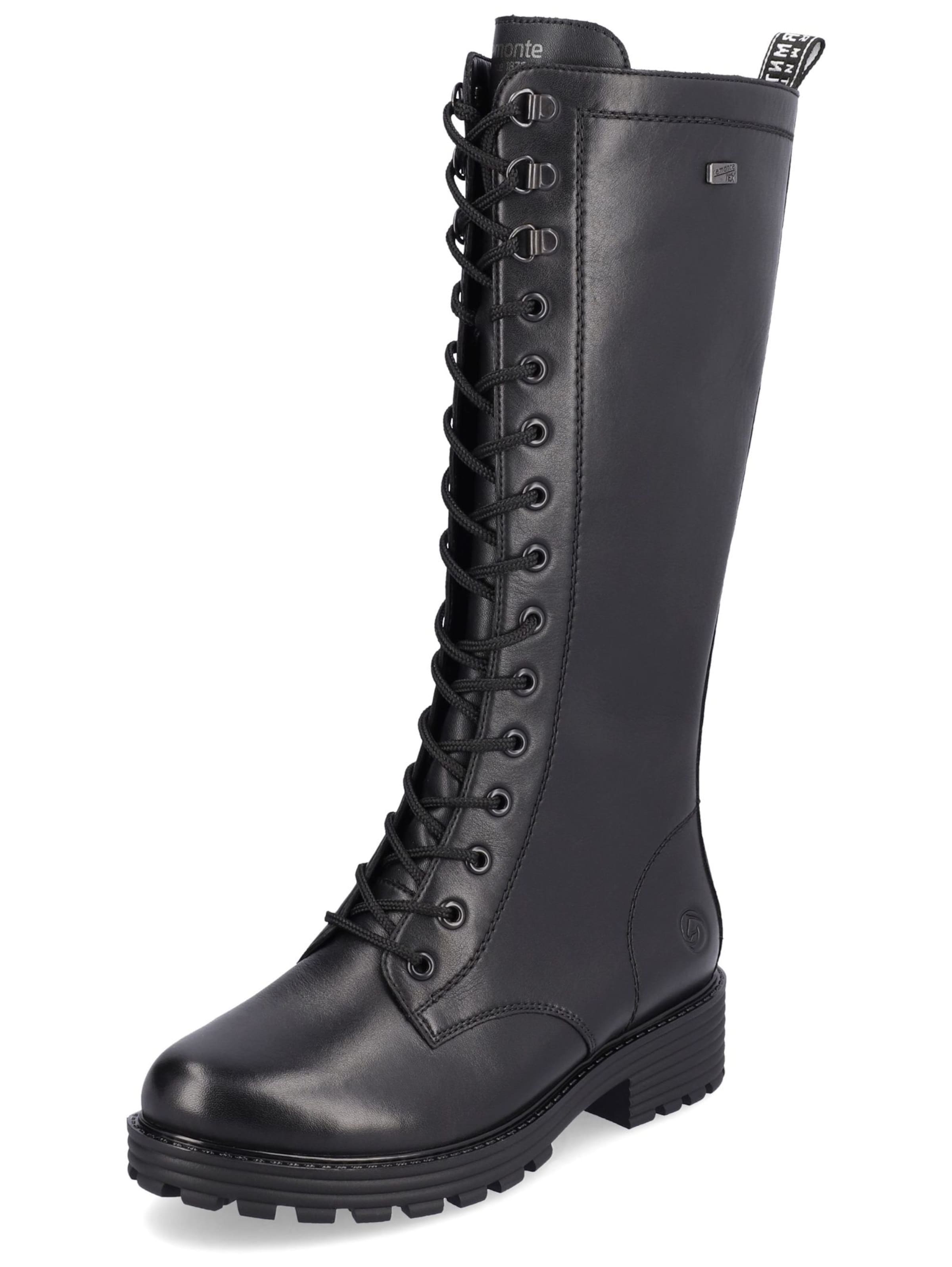 REMONTE Schnürstiefel in Schwarz: Vorderseite