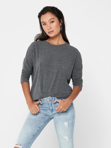 T-shirt 'Glamour' ONLY en gris : devant