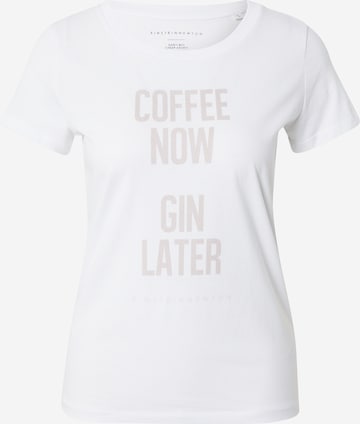 Tricou 'Gin' de la EINSTEIN & NEWTON pe alb: față