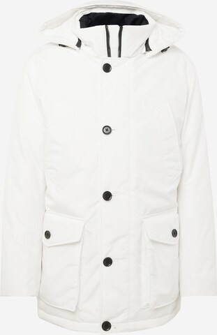 BOSS Winter Parka 'Osiass' in White: front