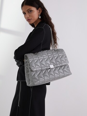 Karl Lagerfeld Shoulder bag 'Kuilt' in Grey