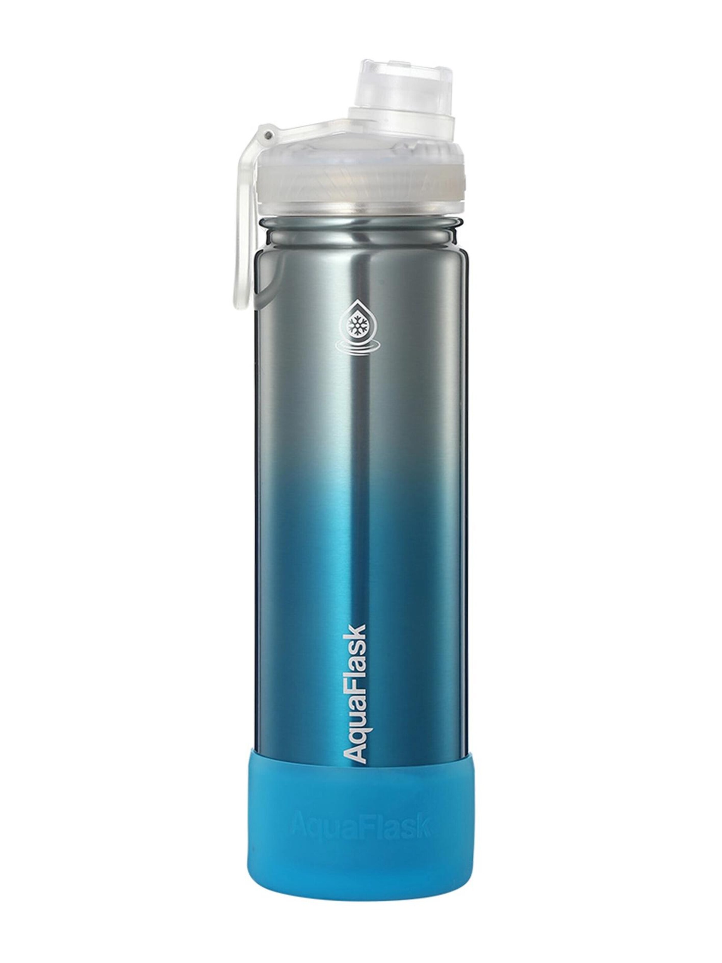 AquaFlask Láhev na vodu 'AquaFlask Termoláhev TERRA  650 ml' – modrá: přední strana