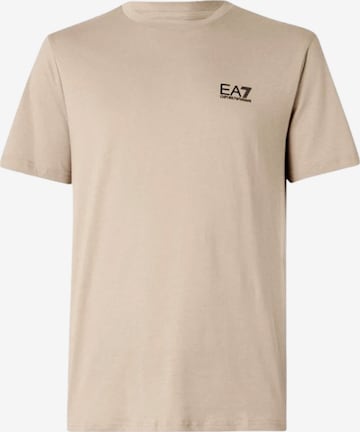 Maglietta 'Logo Series' di EA7 Emporio Armani in marrone: frontale
