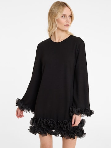 Ana Alcazar Cocktailjurk 'Aglia' in Zwart: voorkant