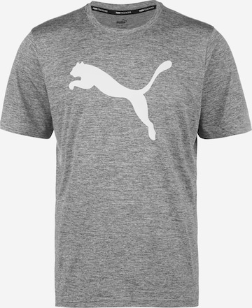 T-Shirt fonctionnel 'Heather Cat' PUMA en gris : devant