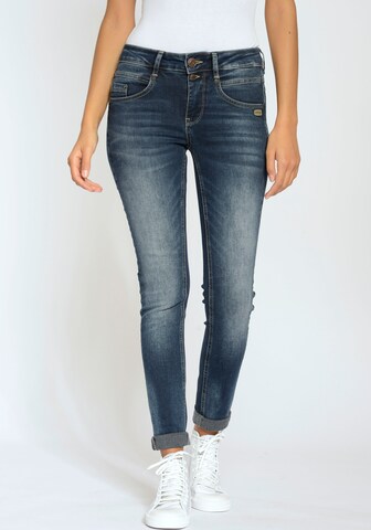 Gang Skinny Jeans in Blau: Vorderseite
