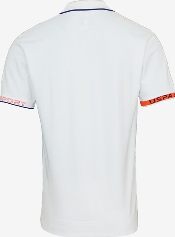 T-Shirt 'CAAD' U.S. POLO ASSN. en blanc