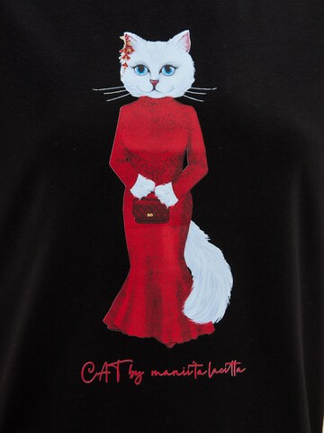 CAT by Maniita Lacitta Shirt in Zwart