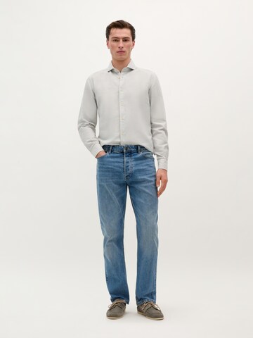 Scalpers Vintage Linen Se Shirt ' ' in Grau: Vorderseite