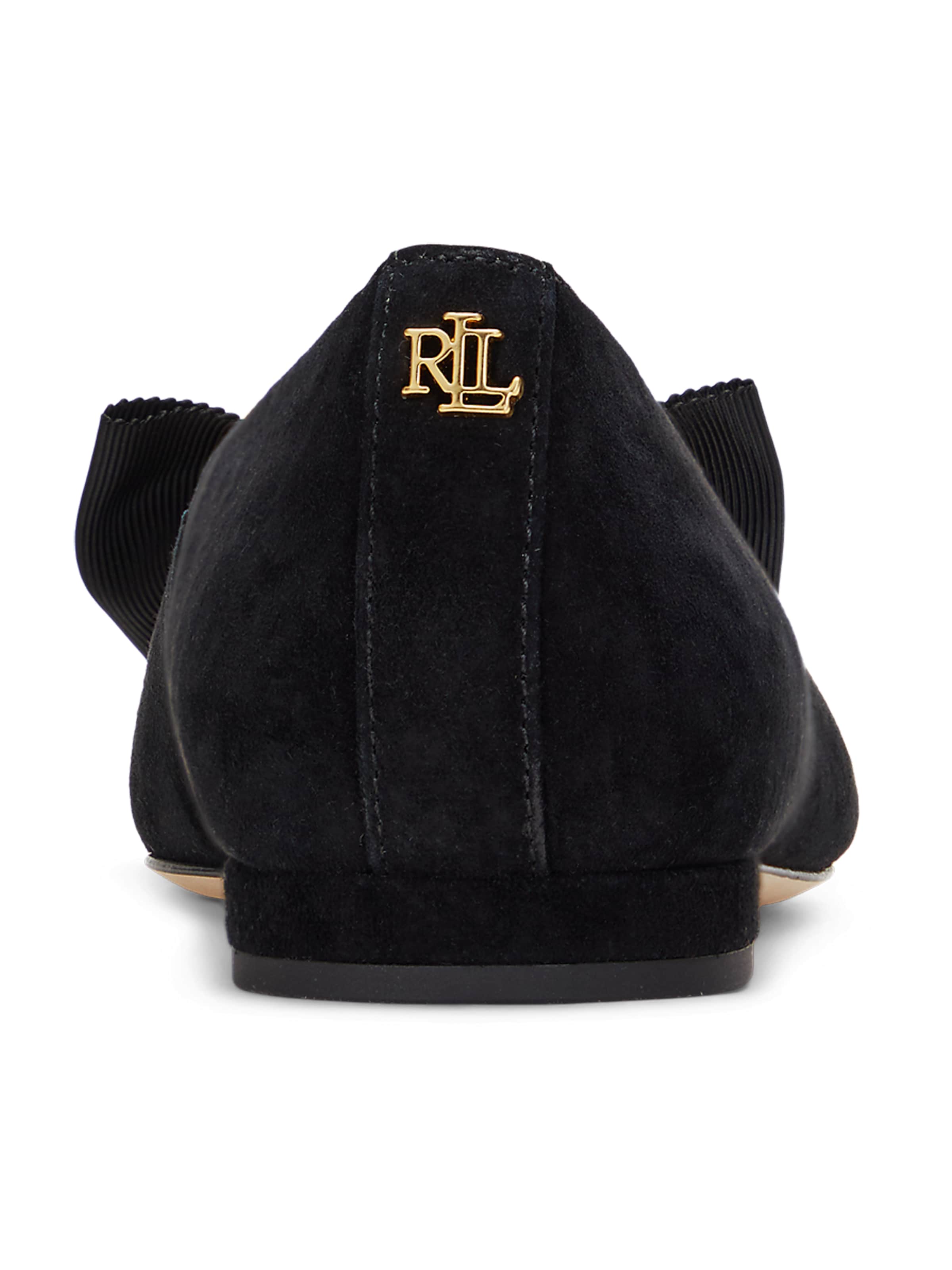Lauren Ralph Lauren Ballerina 'LONDYN BOW' in Zwart