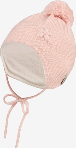 STERNTALER Beanie in Pink: front