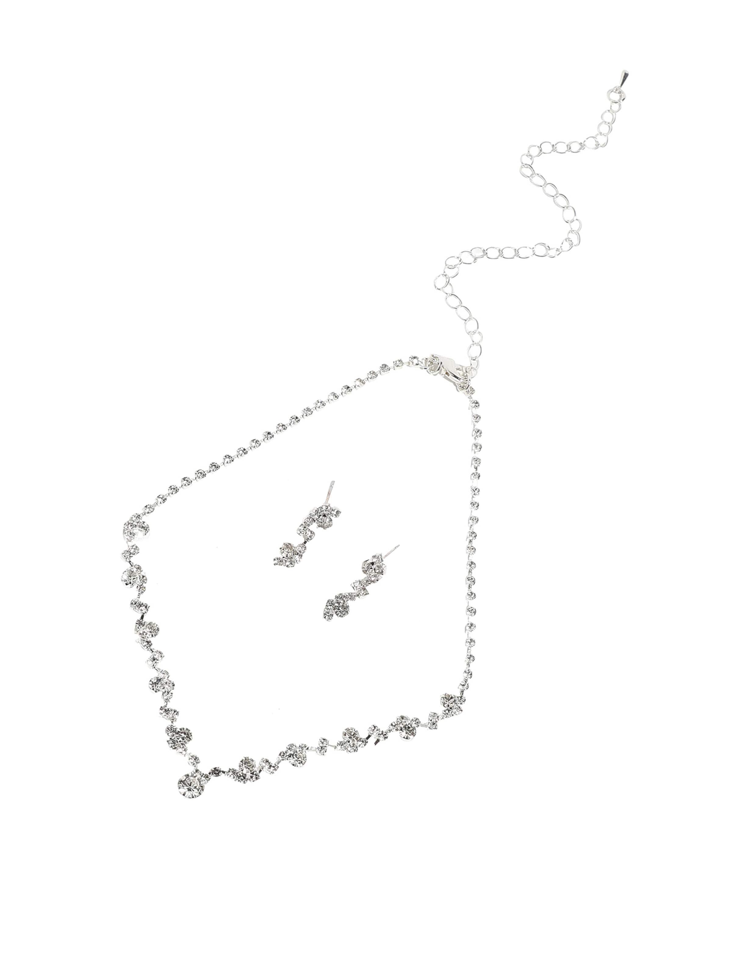 Set di gioielli 'Seekha' di SOHI in argento: frontale