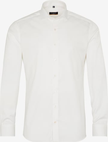 Coupe slim Chemise business ETERNA en blanc : devant