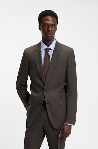 BOSS Regular Fit Sakko in Braun: Vorderseite
