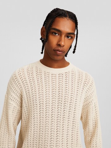 Bershka Sweater in Beige