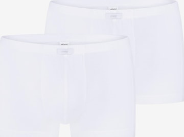Mey Boxershorts 'Network' in Weiß: Vorderseite
