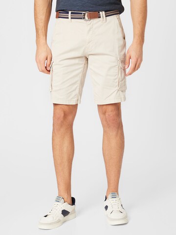 BLEND Regular Cargo Pants in Beige: front