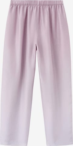 MANGO Pajama Pants 'Habi' in Purple: front