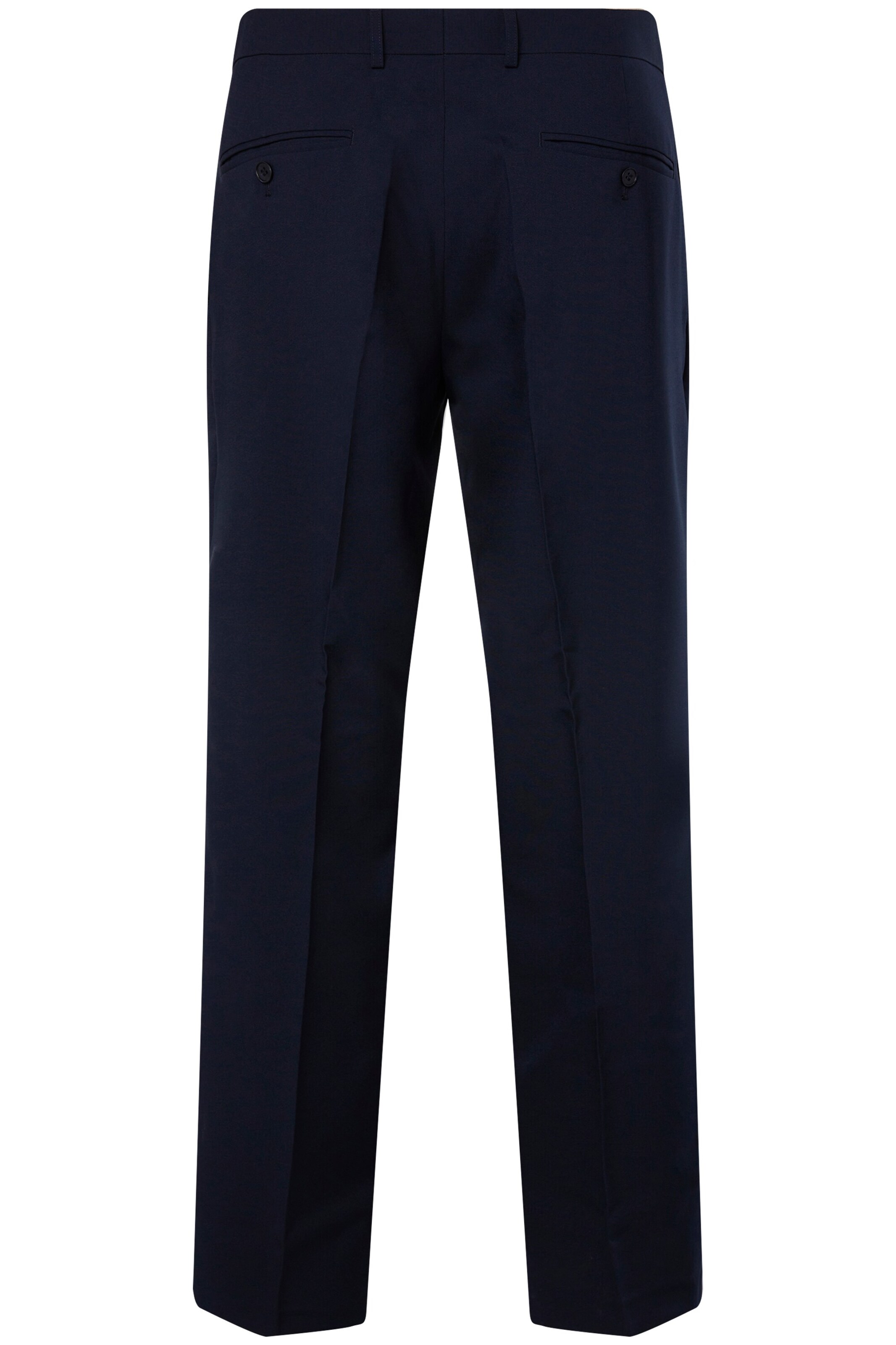 Men Plus Regular Pantalon in Blauw