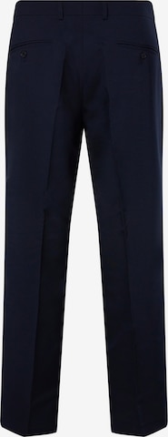 Men Plus Regular Pleated Pants in Blue