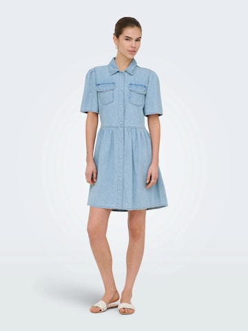 ONLY Shirt dress 'ONLEVELINE' in Blue