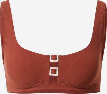 Bustier Hauts de bikini ETAM en marron : devant