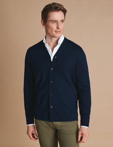 Charles Tyrwhitt Strickjacke in Blau: Vorderseite