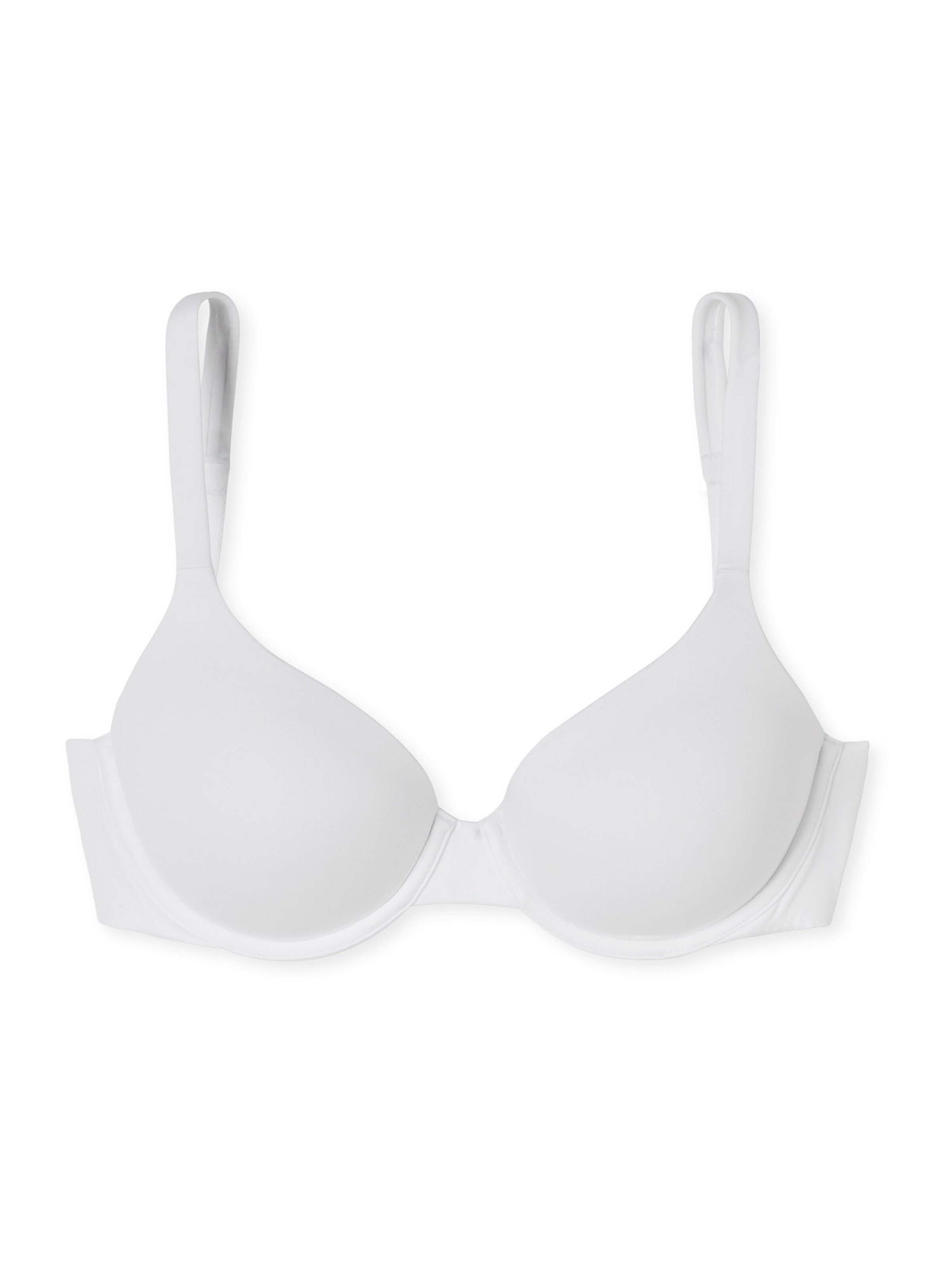 SCHIESSER Triangel Bügel-BH ' BH mit Schale - Unique Micro ' in Weiß: Vorderseite
