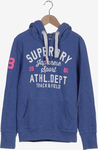 Superdry Sweatshirt & Zip-Up Hoodie in M in Blue: front